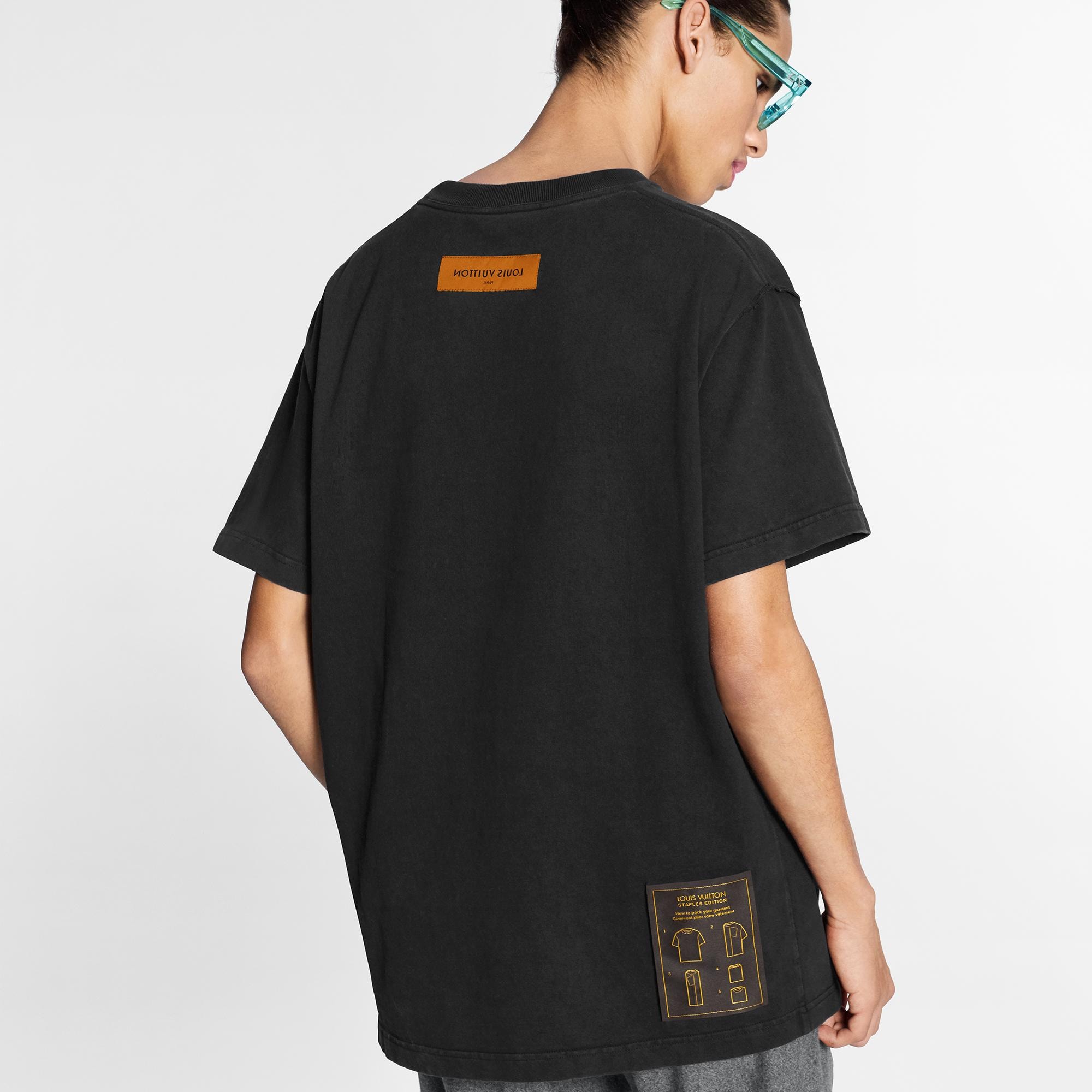 Louis Vuitton ピグメントインサイドアウトバックロゴパッチTシャツ Louis Vuitton ピグメントインサイドアウトバックロゴパッチTシャツ